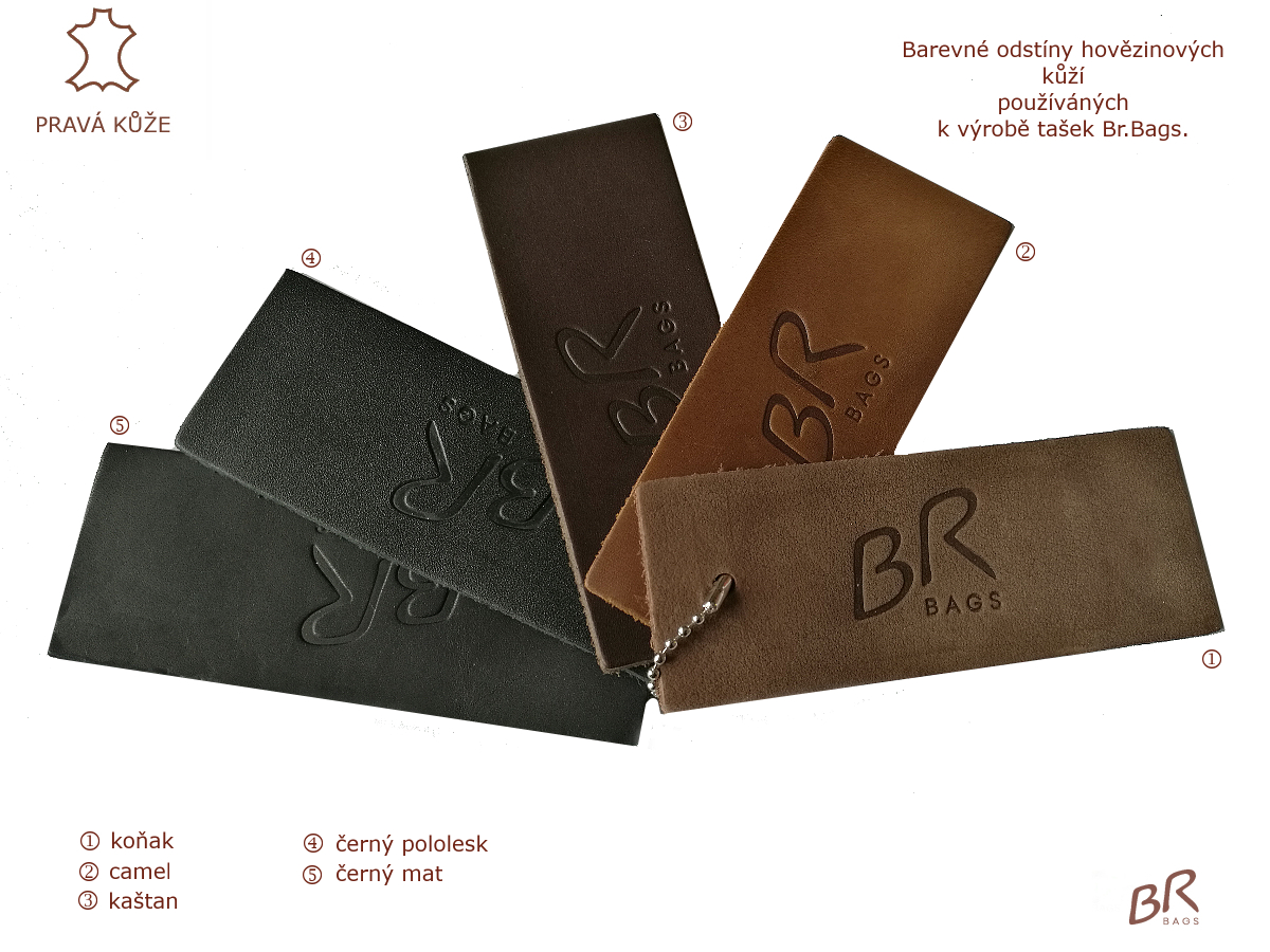 Kožený obal Br.Bags na notebook - ručně šitý, jednokomorový